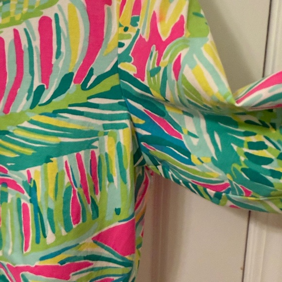 Lilly Pulitzer Kayleigh Top Tropical Pink Tropical Storm XL NWOT - Picture 4 of 5